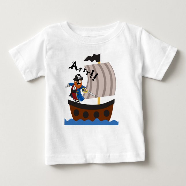Pirat och pirat frakt shirt tee shirt (Framsida)