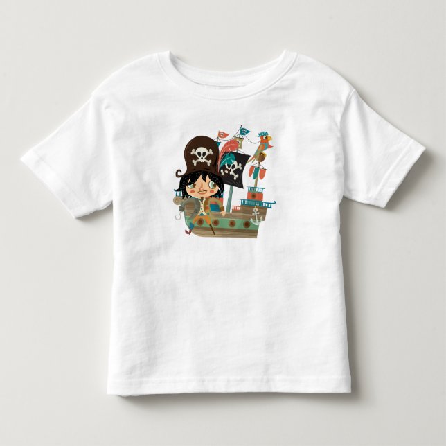 Pirat och Pirat Frakten T Shirt (Framsida)