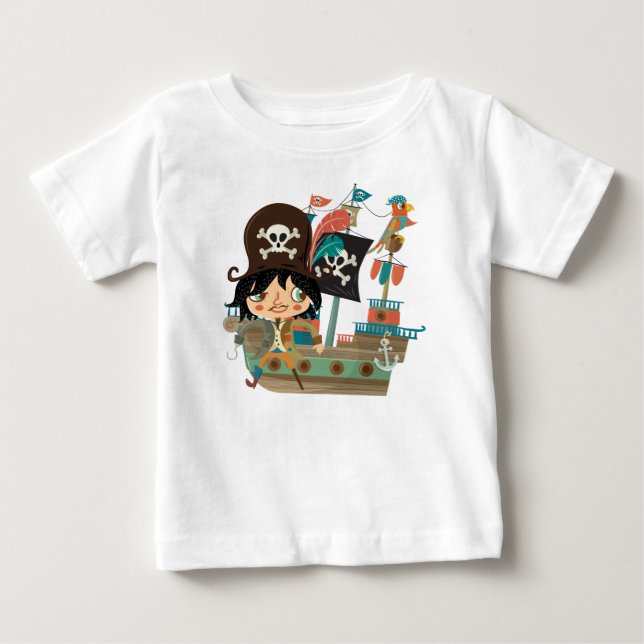 Pirat och Pirat Frakten T-shirt (Framsida)
