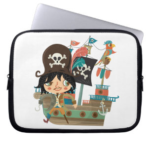 Pirat och piratfrakt laptop fodral