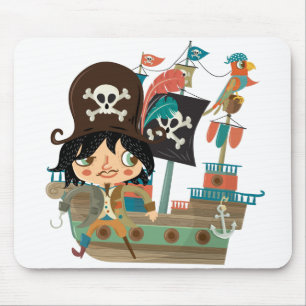 Pirat och piratfrakt musmatta