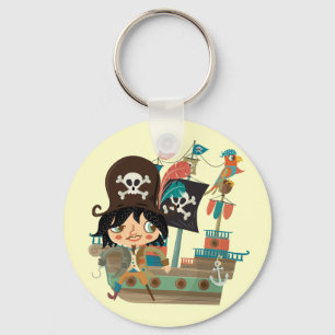 Pirat och piratfrakt nyckelring