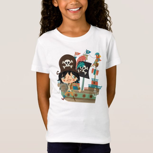 Pirat och piratfrakt t-shirt (Framsida)