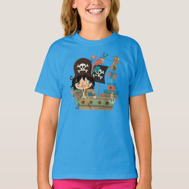 Pirat och piratfrakt tee shirt (Framsida)