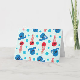 Pirat Octopus, Jellyfish Pirat, Sea Animals Kort