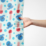 Pirat Octopus, Jellyfish Pirat, Sea Animals Sjal<br><div class="desc">Cute,  roligt och näraliggande mönster med bläckfisk och maneter från pirat. Modern gåva och trendig,  perfekt för pirat älskare i ditt liv.</div>