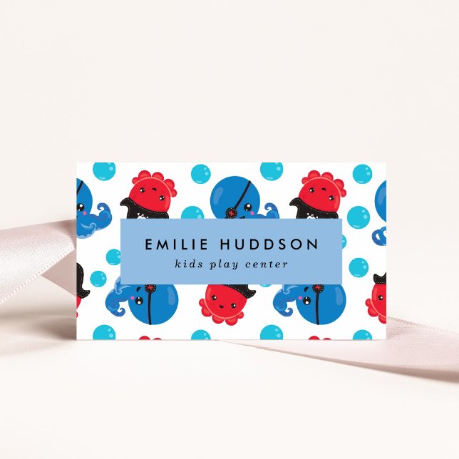 Pirat Octopus, Kids Play Center, Aktivitetscenter Visitkort (Skapare uppladdad)