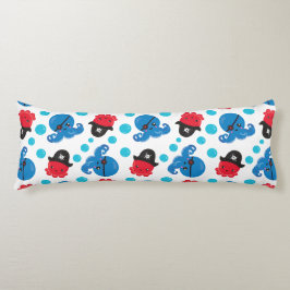 Pirat, Octopus, Octopus Mönster, Sea Animals Kroppskudde