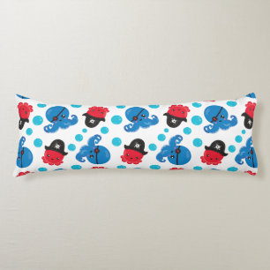 Pirat, Octopus, Octopus Mönster, Sea Animals Kroppskudde