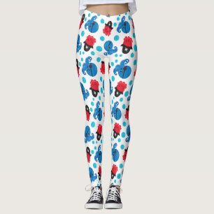 Pirat, Octopus, Octopus Mönster, Sea Animals Leggings