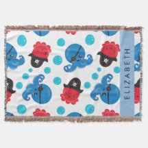 Pirat, Octopus, Octopus Mönster, Sea, Ditt namn