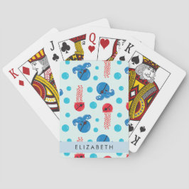 Pirat Octopus, Pirat Jellyfish, Sea, Ditt namn Casinokort