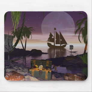 Pirat ön Mousepad Musmatta