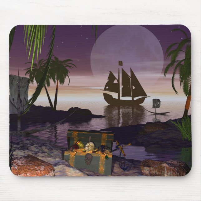 Pirat ön Mousepad Musmatta (Framsidan)
