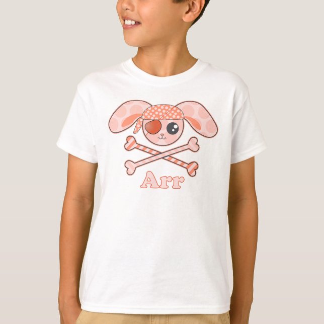 Pirat Orange Kanin Arr Tee Shirt (Framsida)