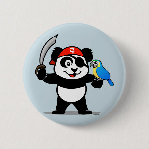 Pirat Panda Knapp