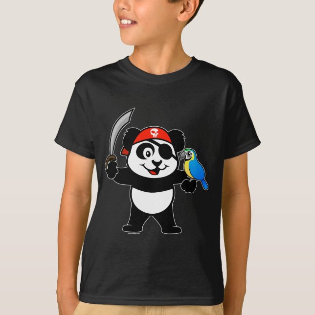 Pirat Panda T-shirt (Framsida)