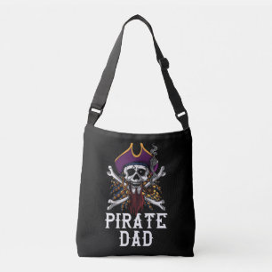 Pirat Pappa Skull Sailor Crossbone Far Axelväska