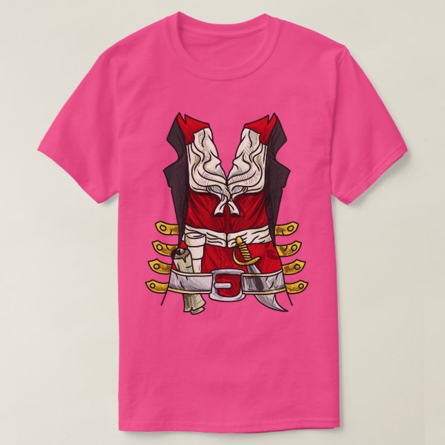 Pirat Party Costume Kapten Boating Halloween T Shirt (Design framsida)