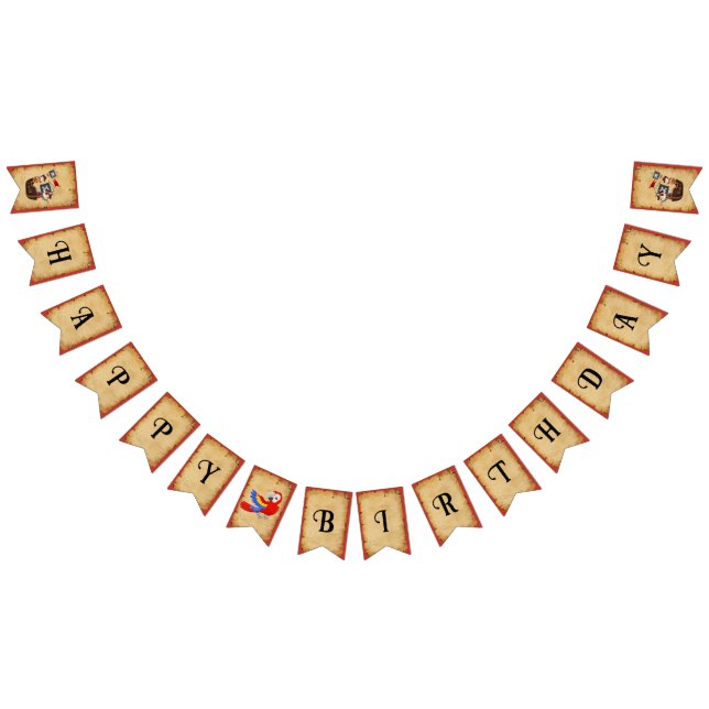 Pirat Party Grattis på födelsedagen Vimplar (Alla)