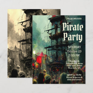 Pirat Party Inbjudningar