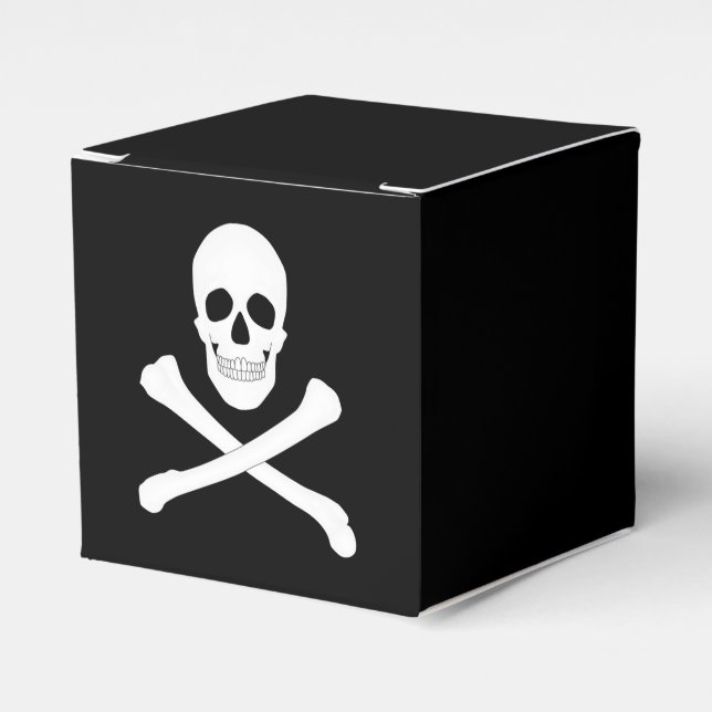 Pirat Party (Skull och korsben) (Jolly Roger) Presentaskar (Framsidan Sidan)