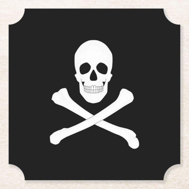 Pirat Party (Skull och korsben) (Jolly Roger) Underlägg Papper (Framsida)