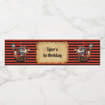 Pirat Party Vattenflaska etikett