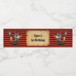 Pirat Party Vattenflaska etikett