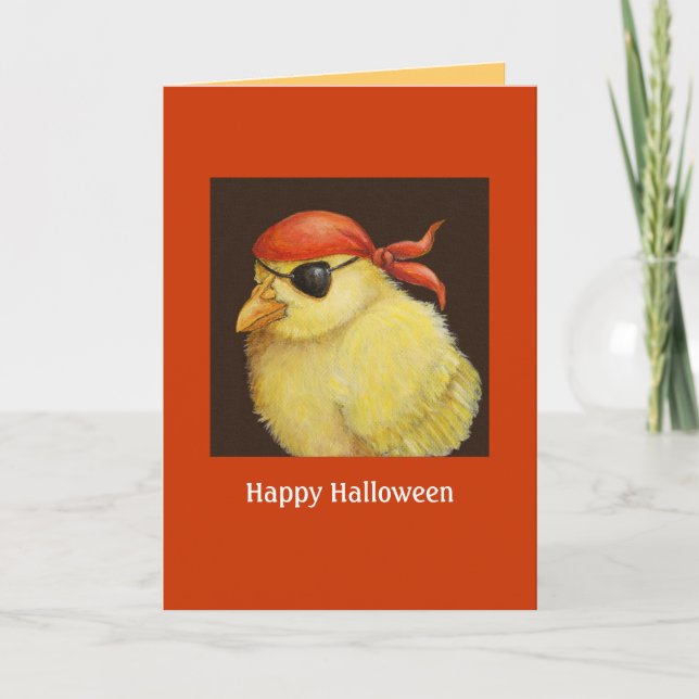 Pirat Peep Halloween-kort Kort (Framsida)