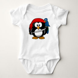 Pirat Penguin med en röd Bandanna och en papegoja Tee Shirt