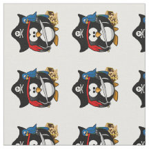 Pirat Penguin med papegoja