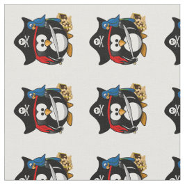 Pirat Penguin med papegoja Tyg