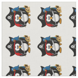 Pirat Penguin med papegoja Tyg