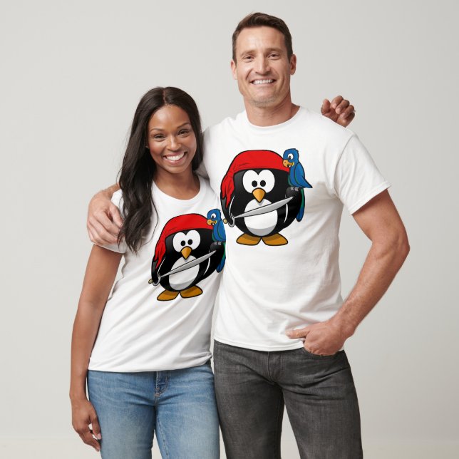 Pirat Penguin T-shirt (Unisex)