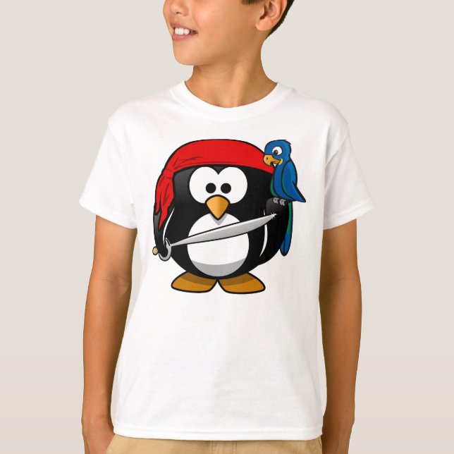 Pirat Penguin T-shirt (Framsida)