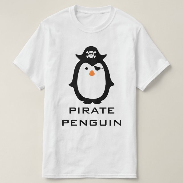 Pirat Penguin Tee (Design framsida)