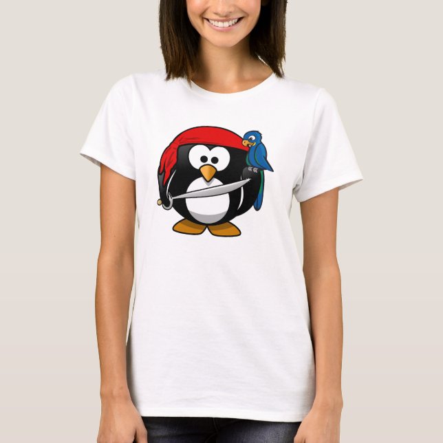 Pirat Penguin Tee Shirt (Framsida)