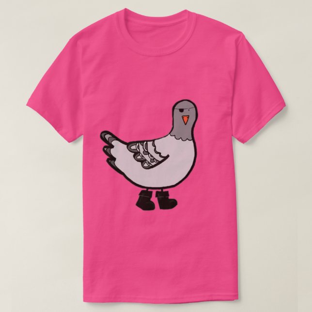 Pirat Pigeon T Shirt (Design framsida)