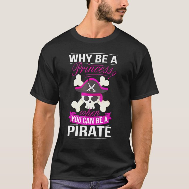 Pirat Princess Costume Women Pirater Booty Pirat T Shirt (Framsida)