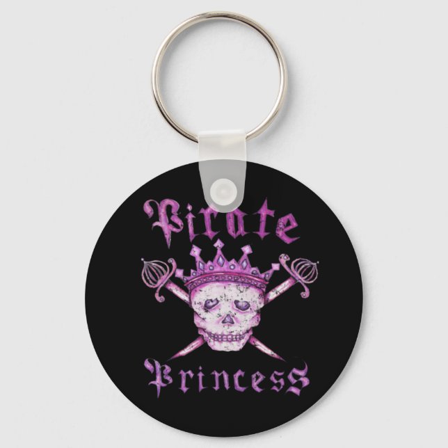 Pirat Princess Keychain Nyckelring (Framsida)