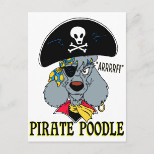Pirat Pudel Vykort