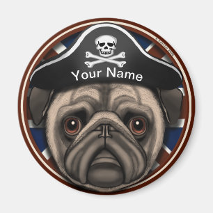 Pirat Pug Magnet