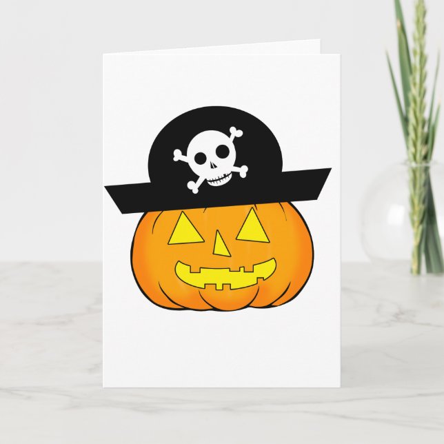 pirat pumpkin kort (Framsida)
