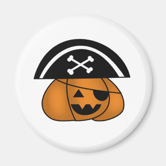 Pirat Pumpkin Magnet (Framsidan)
