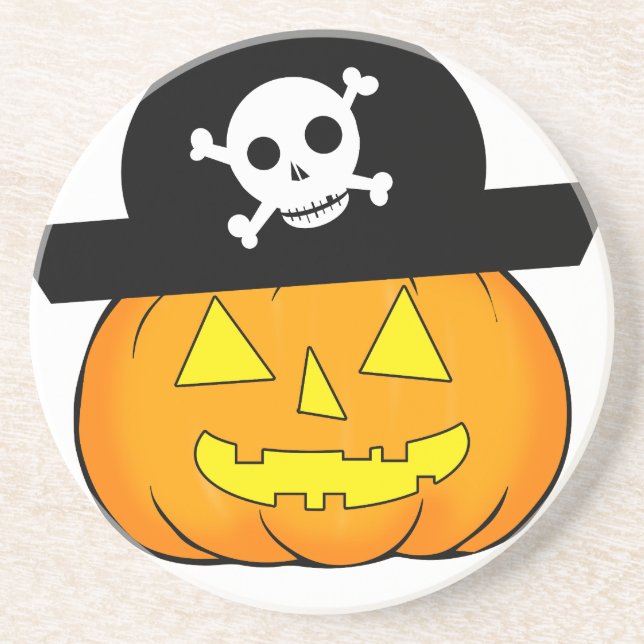 pirat pumpkin underlägg sandsten (Framsidan)
