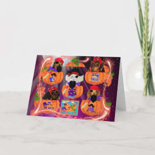 Pirat Pumpkin Valps-kort Kort