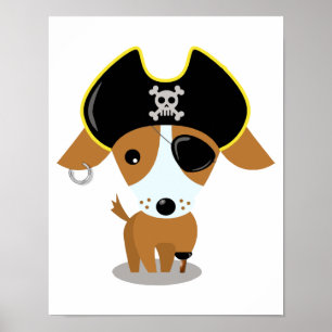 Pirat Puppy Poster