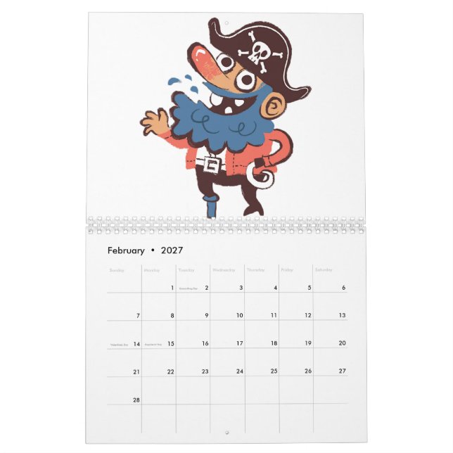 Pirat - Random Kalender (Feb 2027)