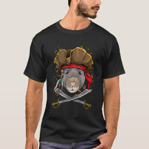 Pirat Råtta Mouse Jolly Roger Flagga Nautical Anim T Shirt